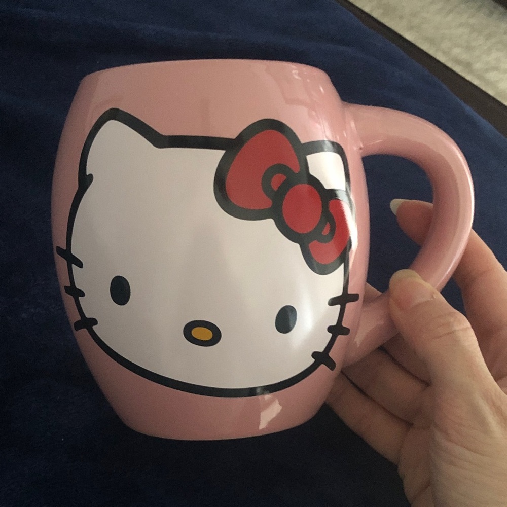 Hello Kitty Pink and Red Ceramic Cup
